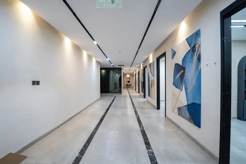 Aveline Clinics private treatment hallway